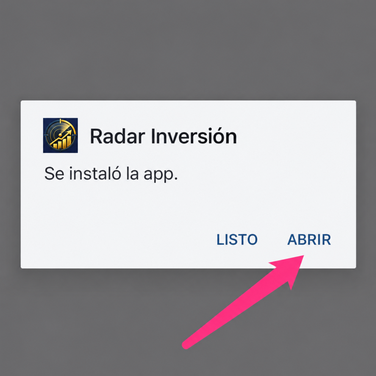 Paso 4: Instala la aplicación